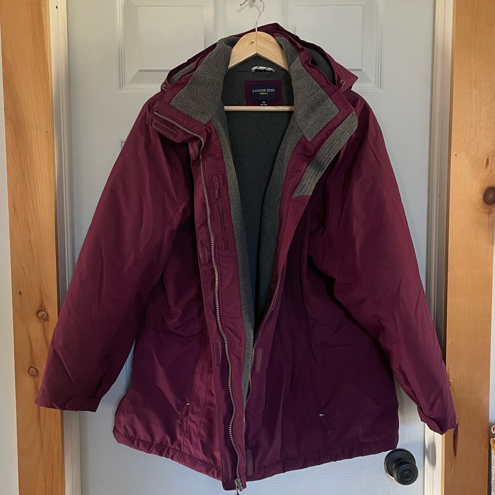 Lands' End Women's Plum Ski Jacket